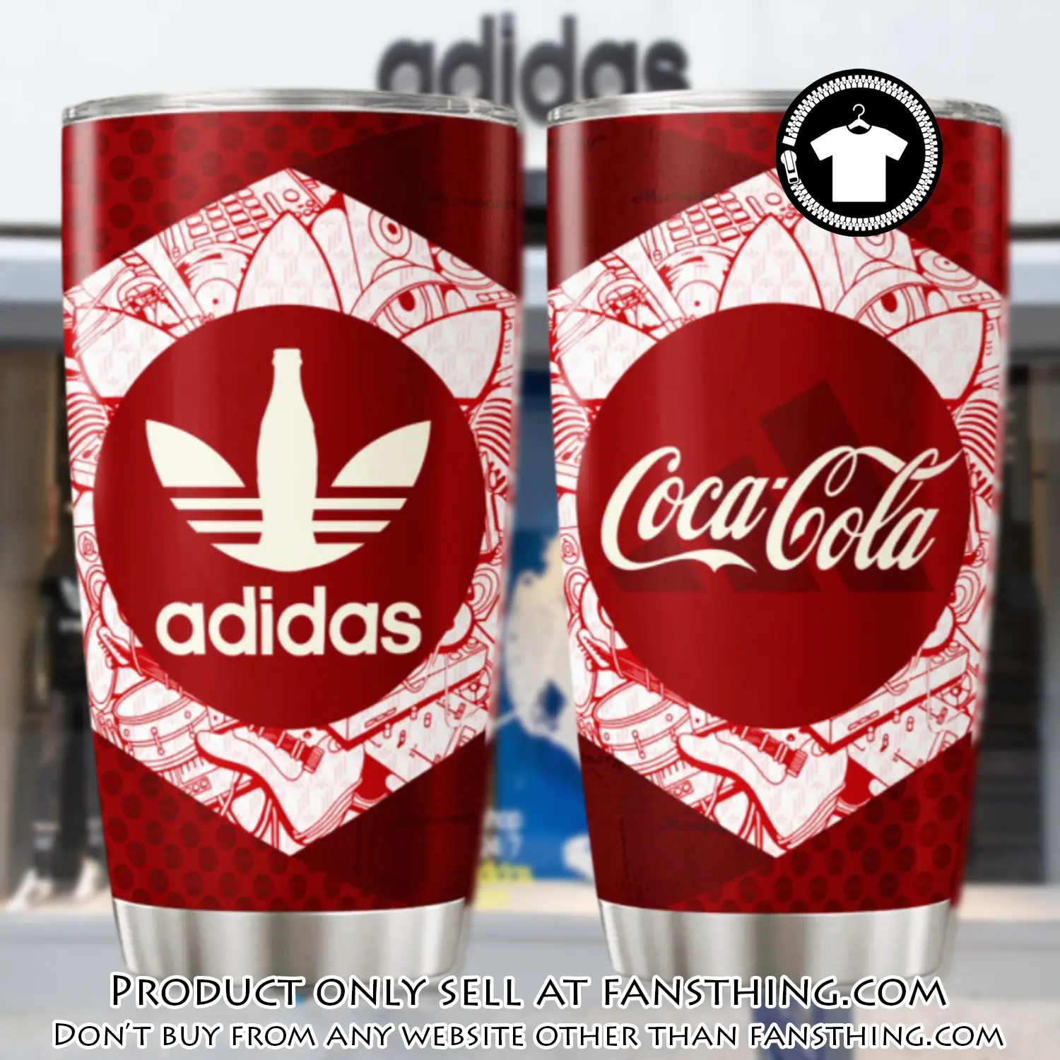 Adidas coca cola stainless steel tumbler 20oz30oz fst0027350